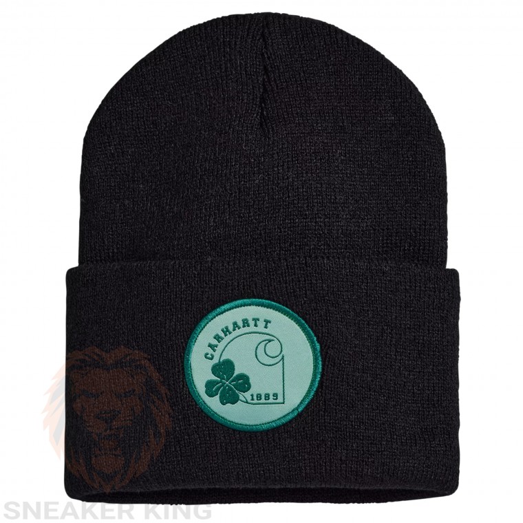 Шапка Carhartt knit shamrock patch hat 105690-001